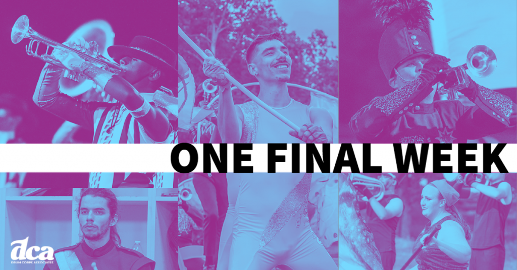 ONE FINAL WEEK